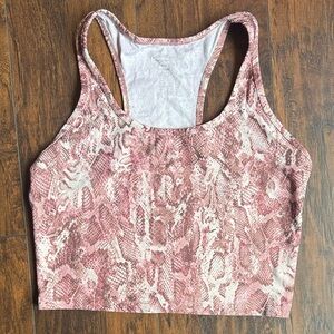 NWOT Calvin Klein Pink Snake Print performance top size XL (G15)